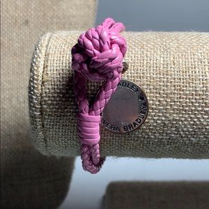 Pink Vera Bradley Leather Frill Bracelet